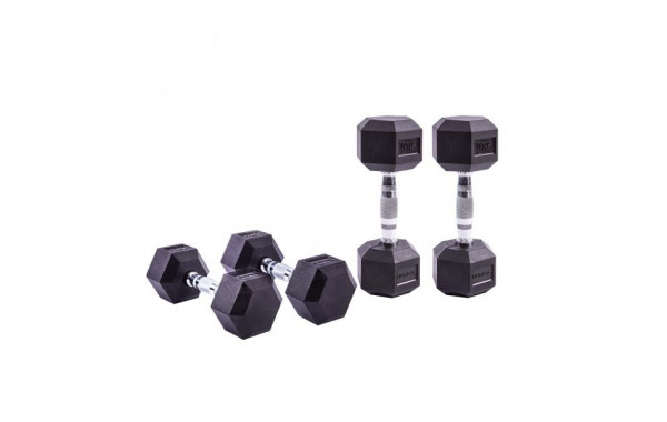 Гексагональные гантели 10кг Live Pro Hex Dumbbell LP8005-10, пара 600_380