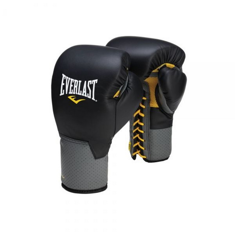 Перчатки тренировочные Everlast Pro Leather Laced 10 oz 591001 800_800