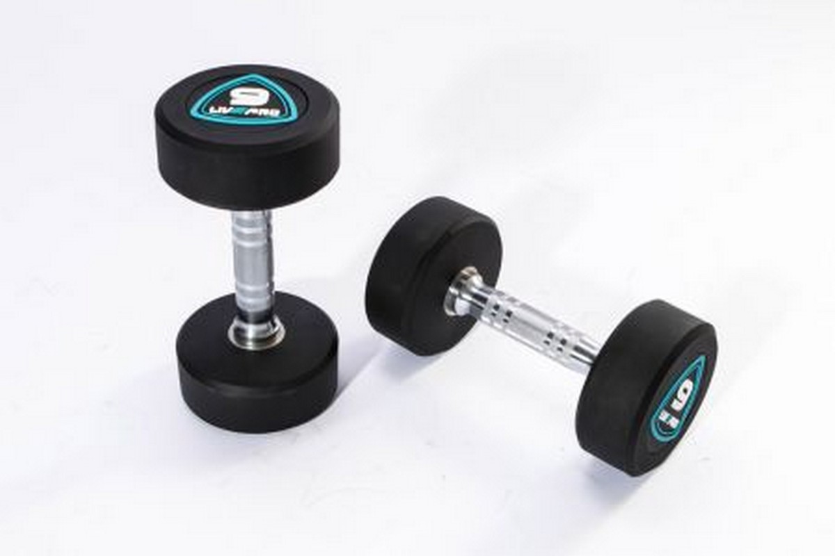 Гантели в уретане 4 кг Live Pro Studio Dumbbells LP8075-04 1200_800