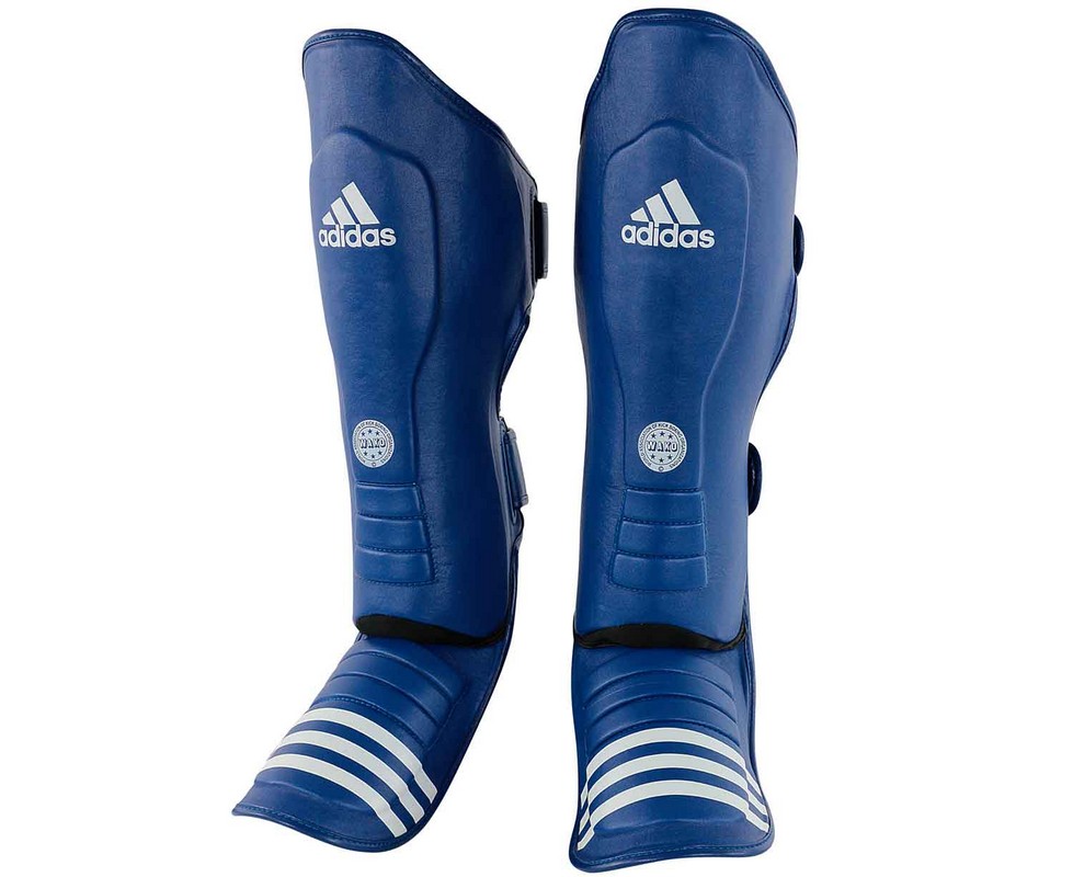 Защита голени и стопы Adidas WAKO Super Pro Shin Instep Guards синяя adiWAKOGSS11 979_800