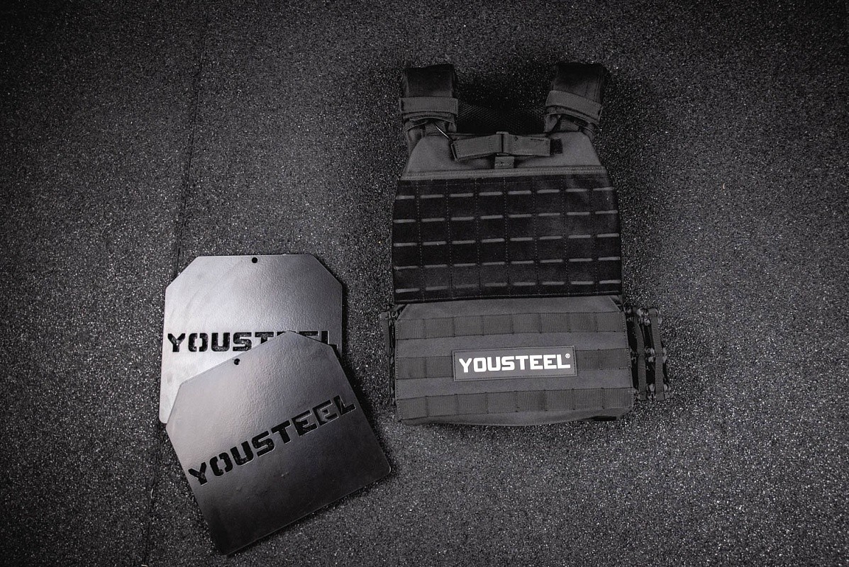 Жилет утяжелитель c плитами, 6 кг YouSteel 1197_800