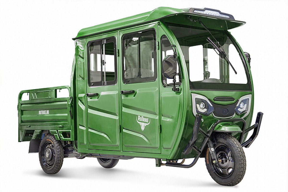 Грузовой электротрицикл RuTrike Рейс 1300 60V1200W 024458-2818 темно-зеленый 1200_800