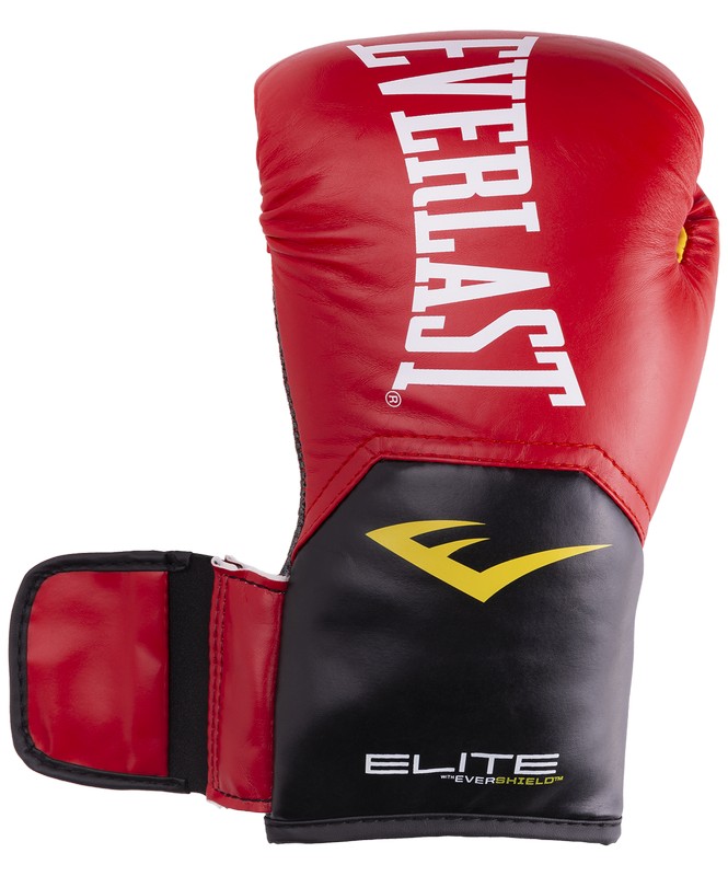 Перчатки боксерские Everlast Elite ProStyle P00001198, 14oz, к/з, красный 665_800