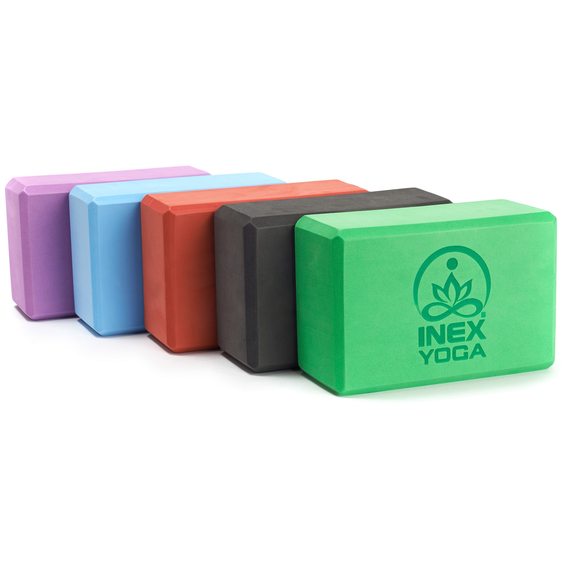 Блок для йоги 23x15x10см Inex Yoga Block EVA 4" YGBK-RD красный 2000_2000