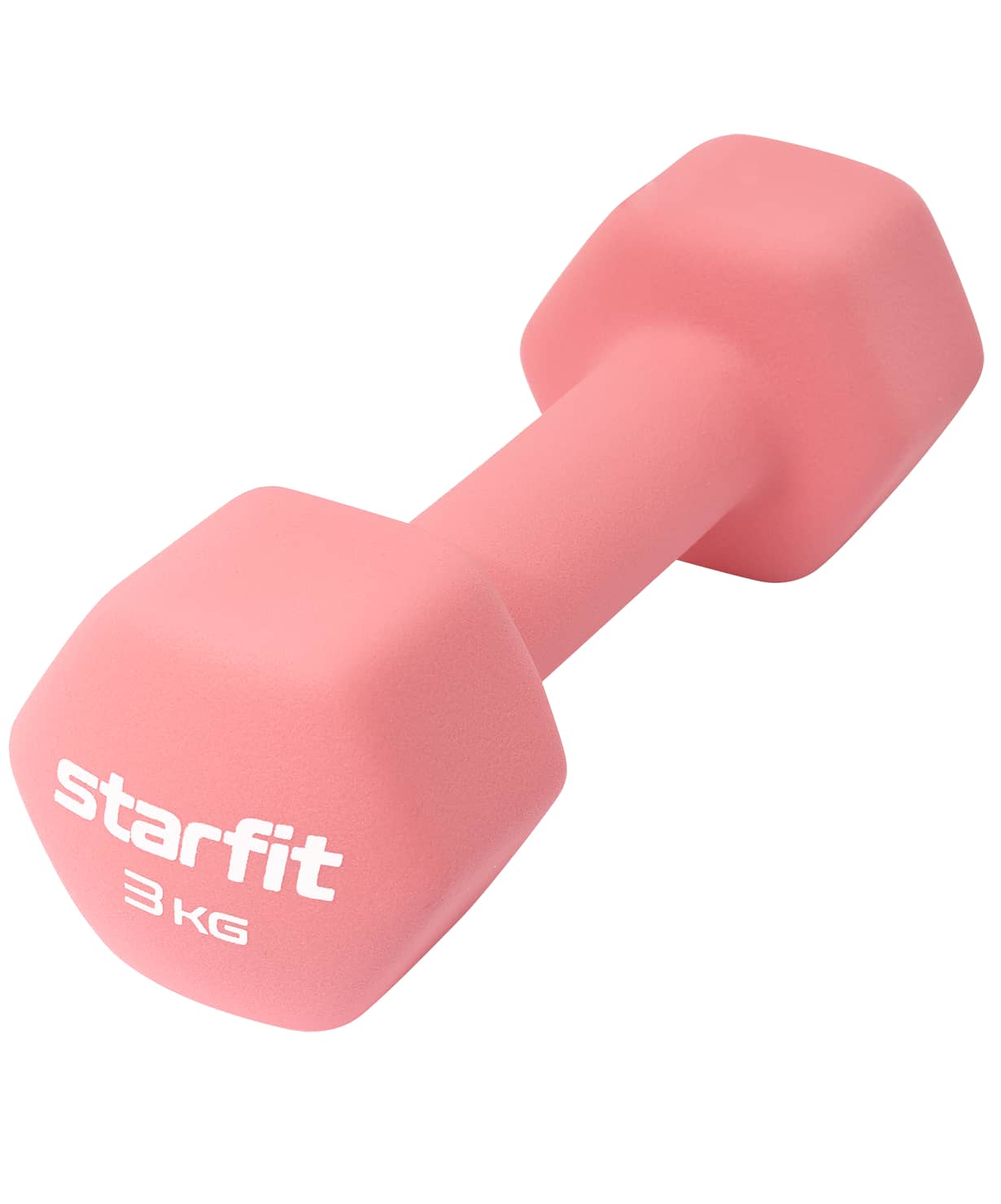 Гантель неопреновая Star Fit DB-201 3 кг, коралловый 1230_1479